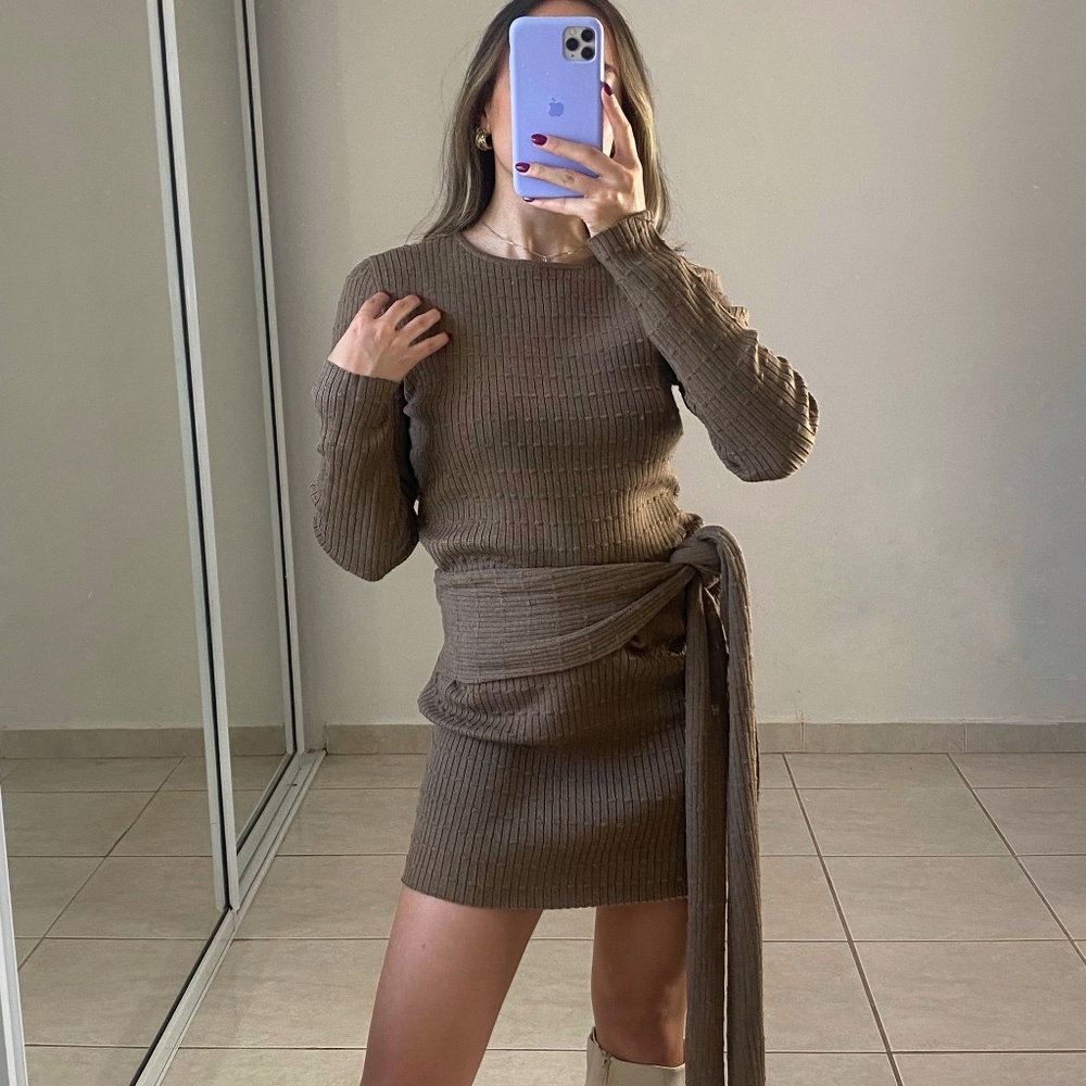 Ribbed Knit Dress